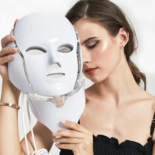 GlowWave 7-Color LED Light Therapy Face & Neck Mask