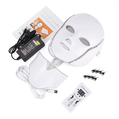 GlowWave 7-Color LED Light Therapy Face & Neck Mask