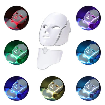 GlowWave 7-Color LED Light Therapy Face & Neck Mask